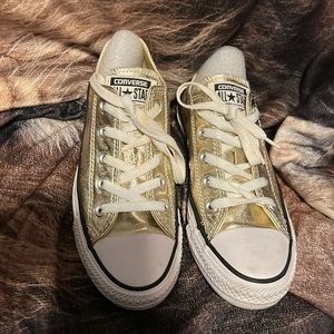 Metallic Gold All Star Converse